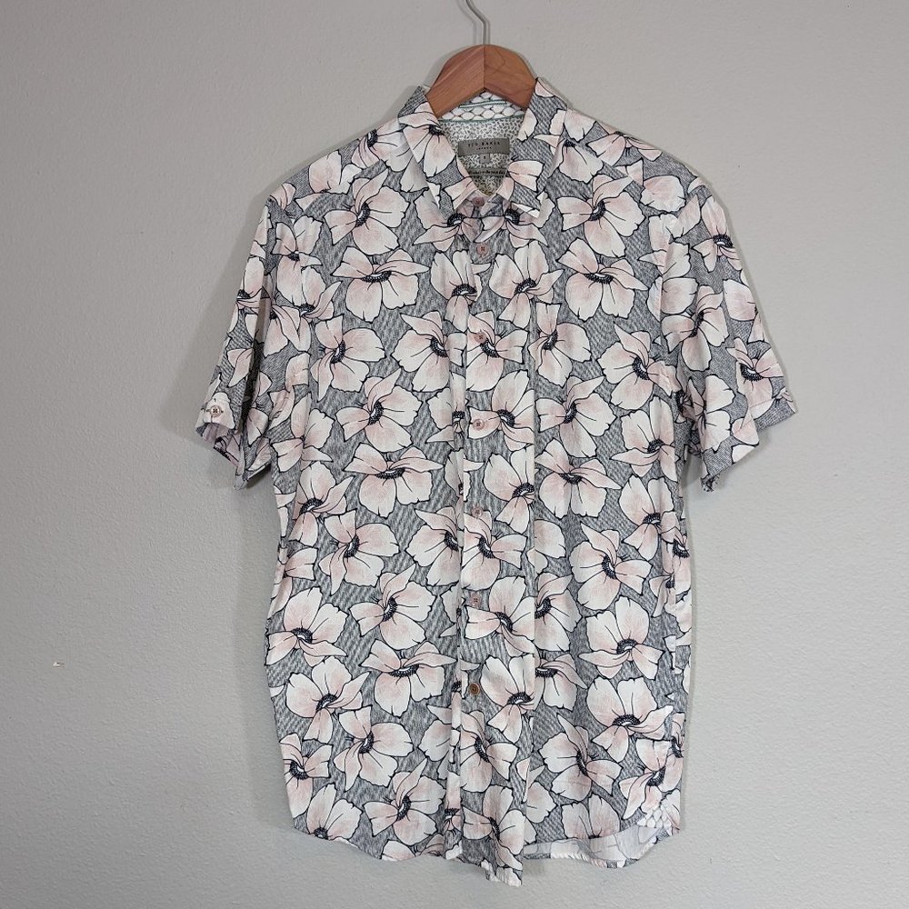 Ted Baker Short Sleeve Button Up Shirt - Men's